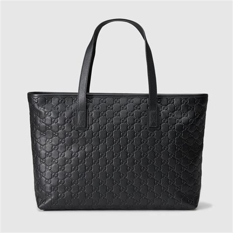 black gucci tote bag|genuine gucci tote bags.